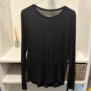 Figs Black Long Sleeve Tee